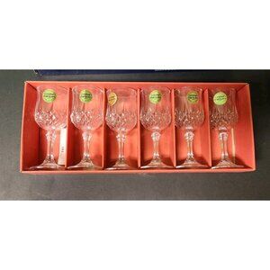 Set of 6~ Arc~ Cristal D'arques Longchamp 6cl Cordial Glasses~ 24% Lead Crystal